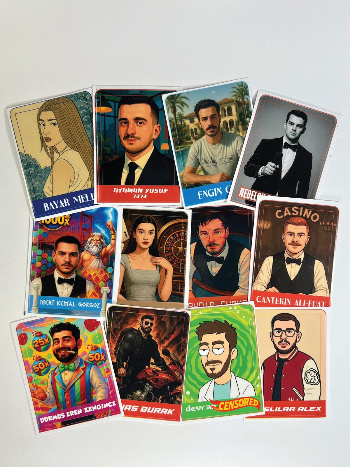 Set 3x Sticker Card Acces